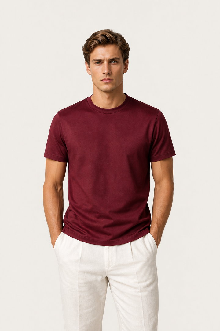 Azuro Tee Burgundy