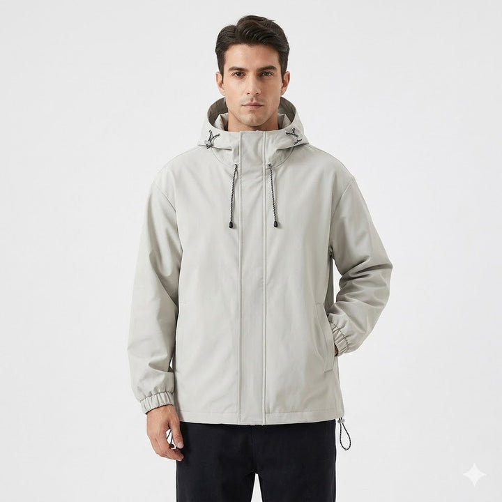 Theo Laurent | Lightweight Hooded Windbreaker For Men