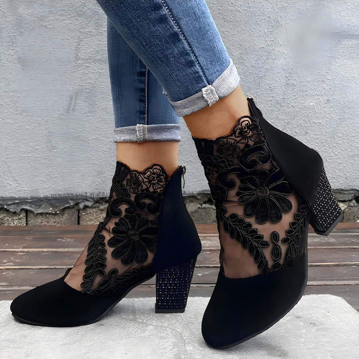 Fleurine Orthopedic Lace Heel