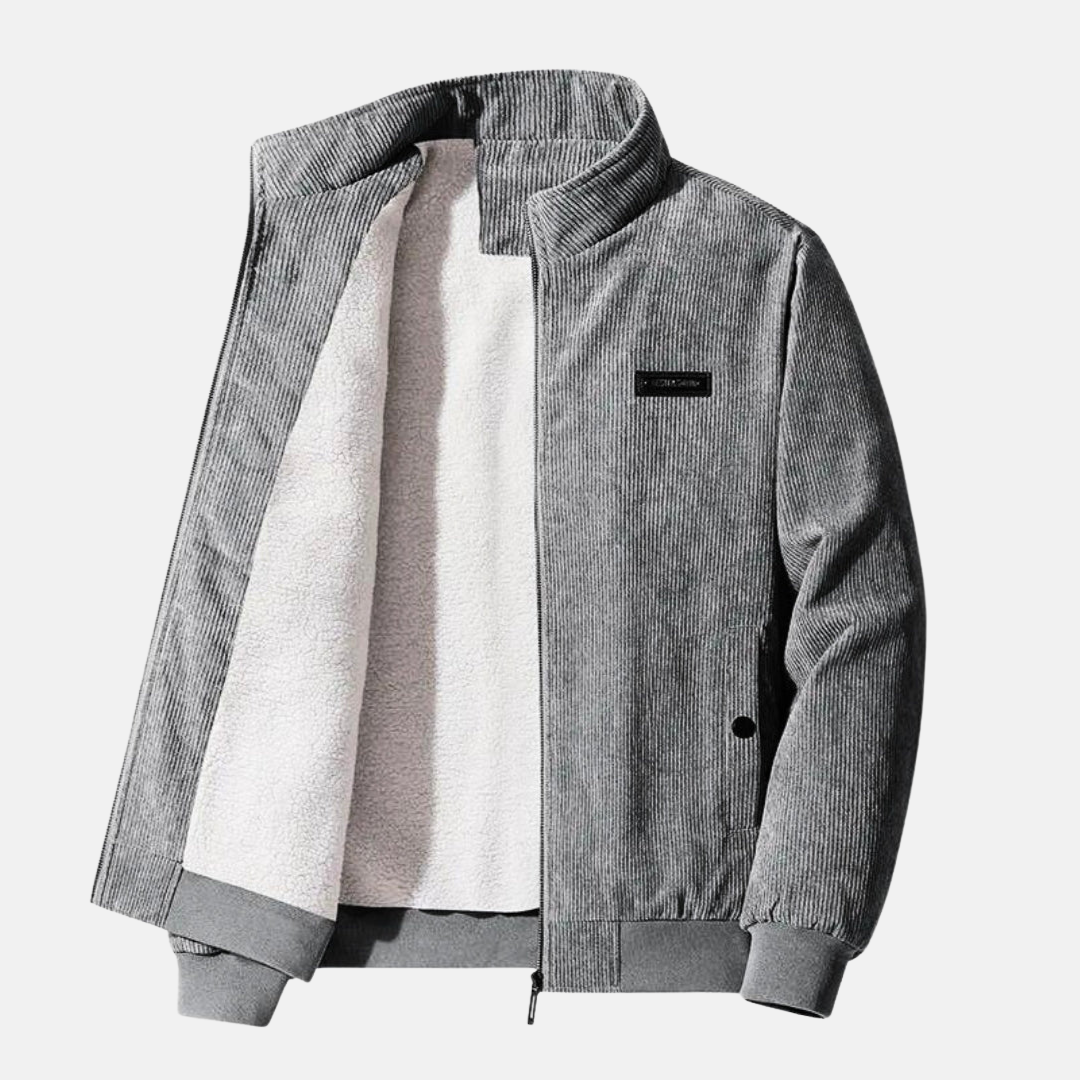 Luca Moretti | Ribbed Zip Jacket For Men