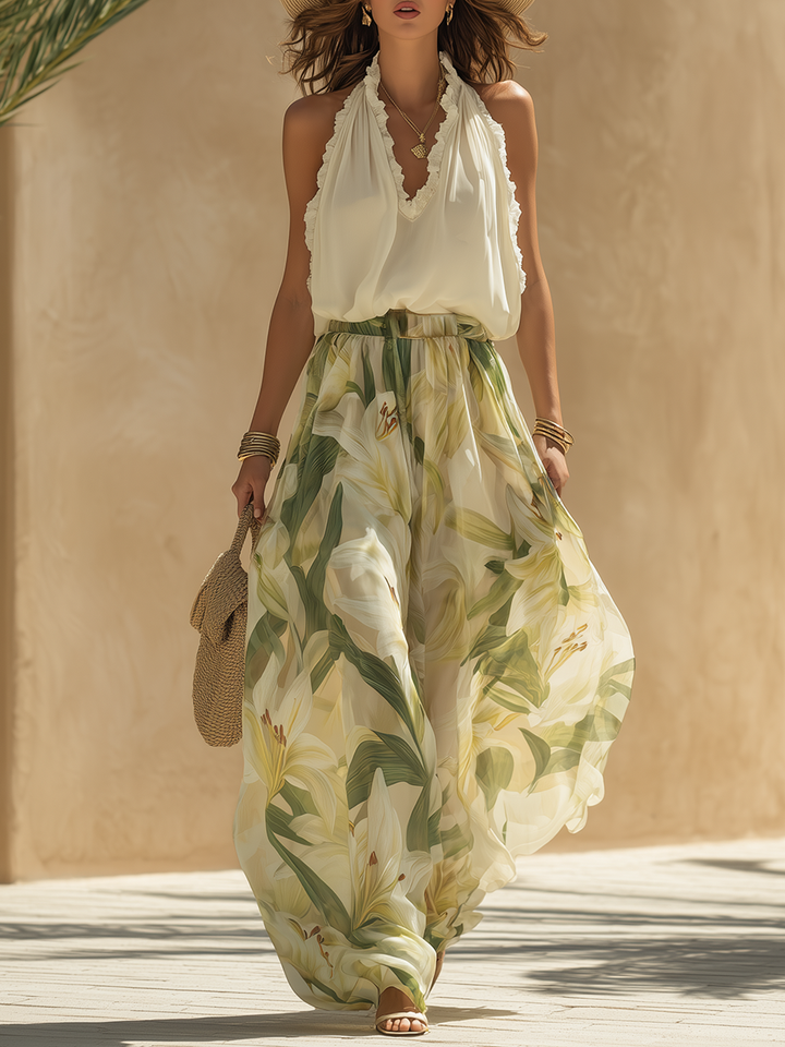 Lysandre Silk-Blend Resort Set