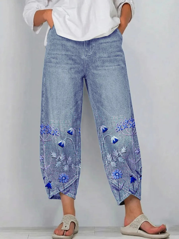 Mirabelle Denim Comfort Trousers