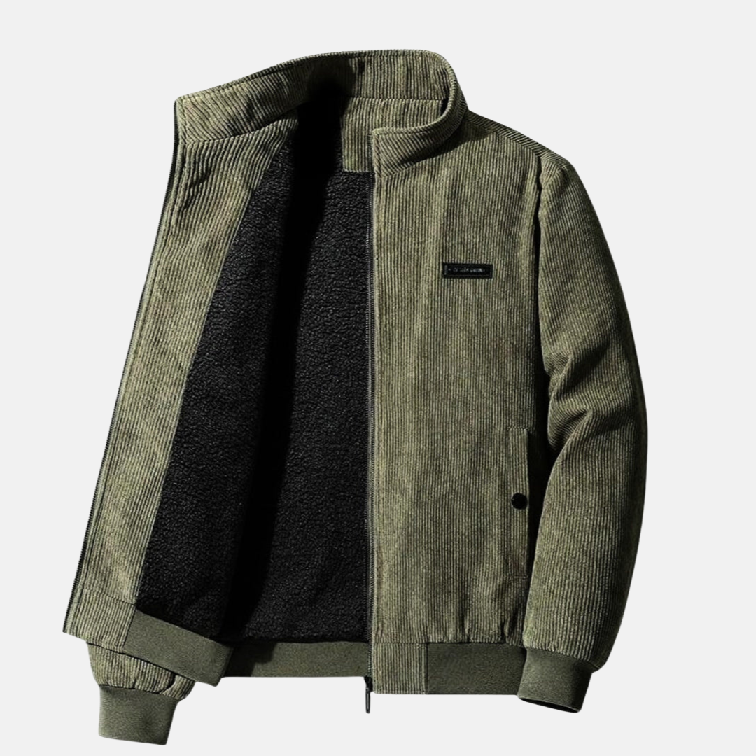 Luca Moretti | Ribbed Zip Jacket For Men