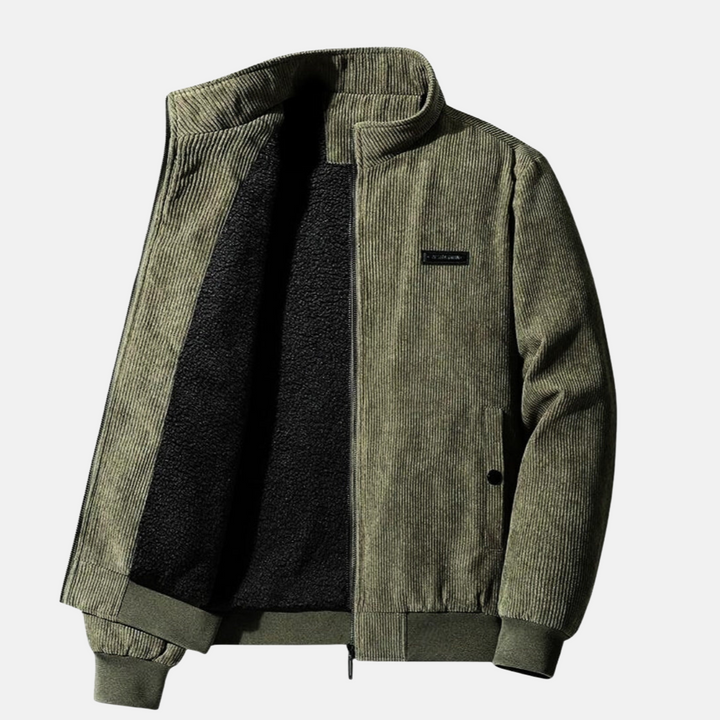 Luca Moretti | Ribbed Zip Jacket For Men