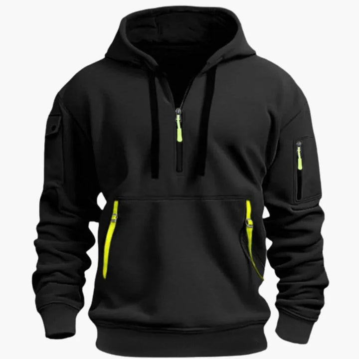 Mason Whitaker | Utility Half-Zip Hoodie For Men