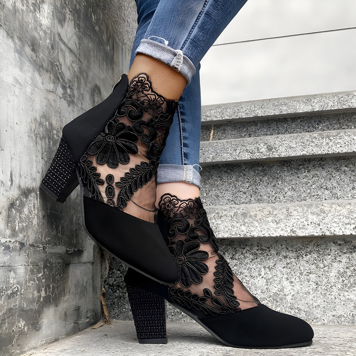 Fleurine Orthopedic Lace Heel