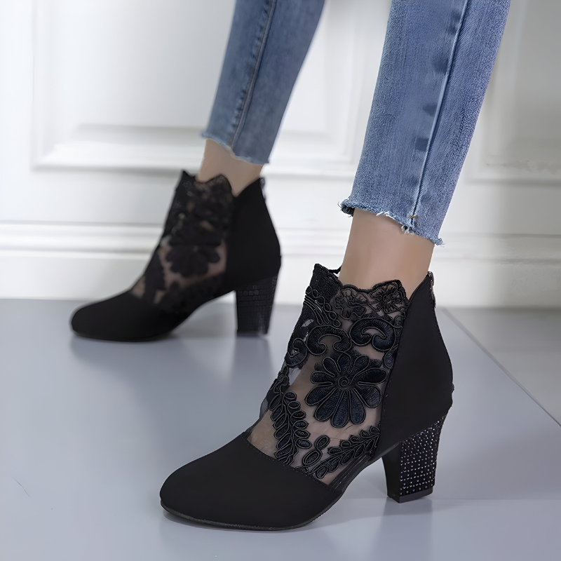 Fleurine Orthopedic Lace Heel