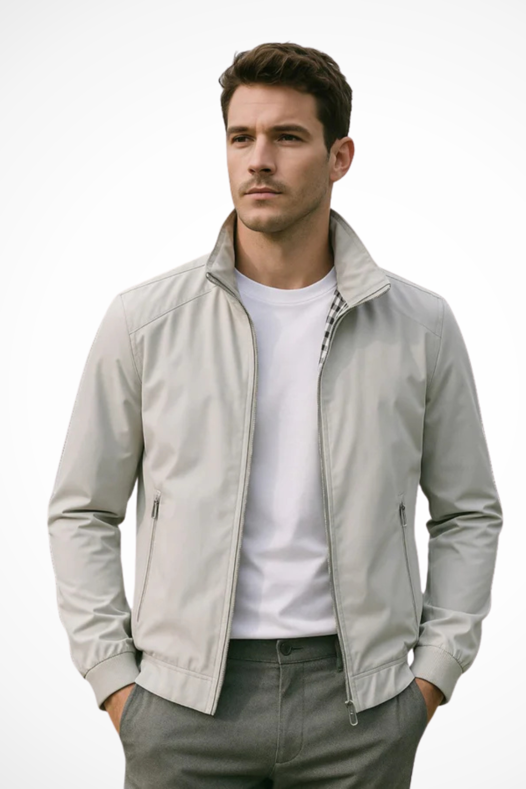 Ethan Laurent | Minimalist Zip Jacket For Men