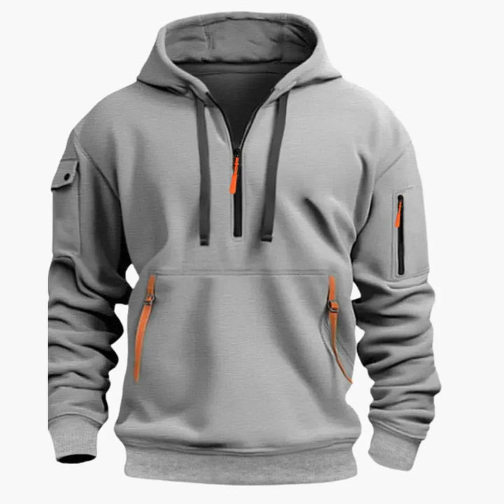 Mason Whitaker | Utility Half-Zip Hoodie For Men