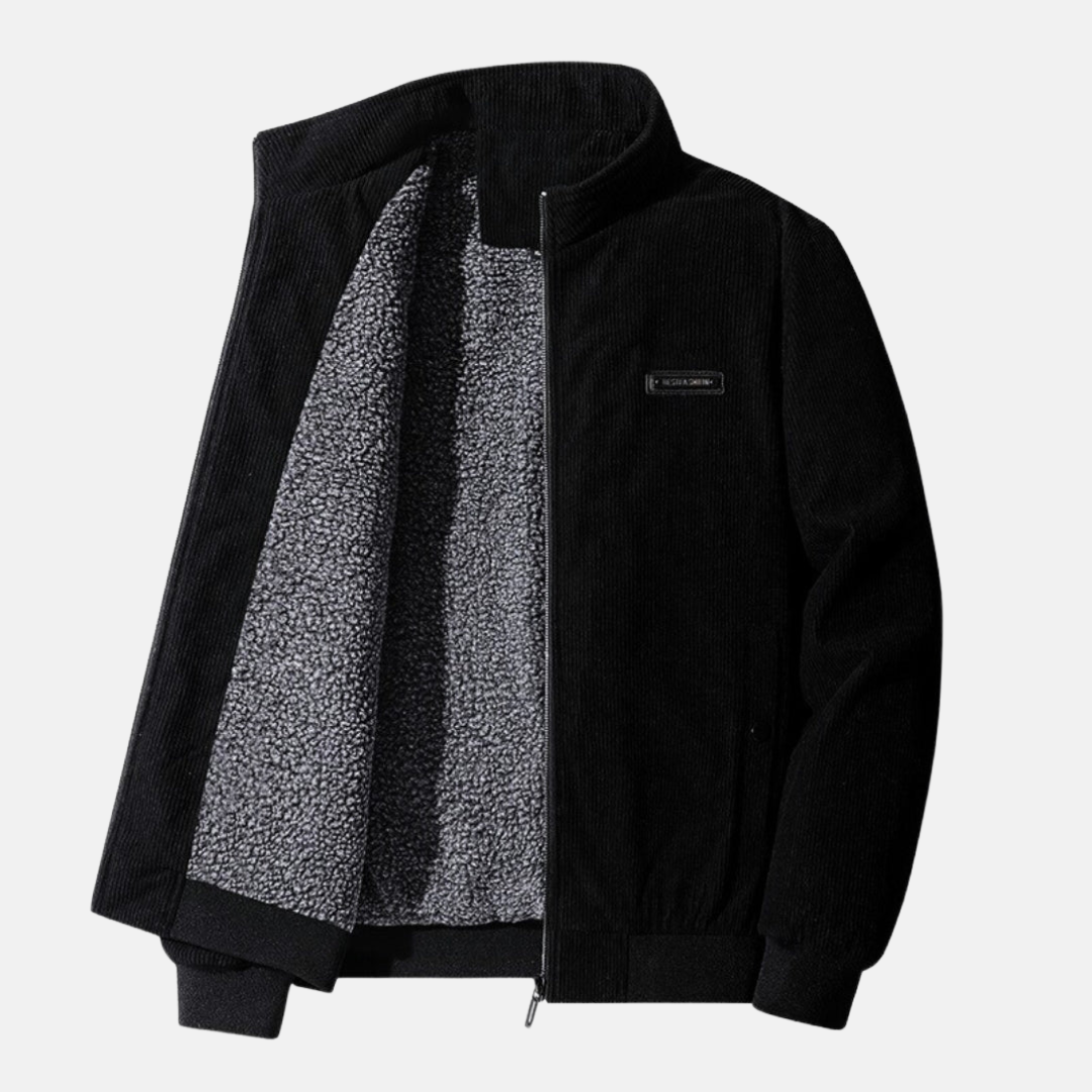 Luca Moretti | Ribbed Zip Jacket For Men
