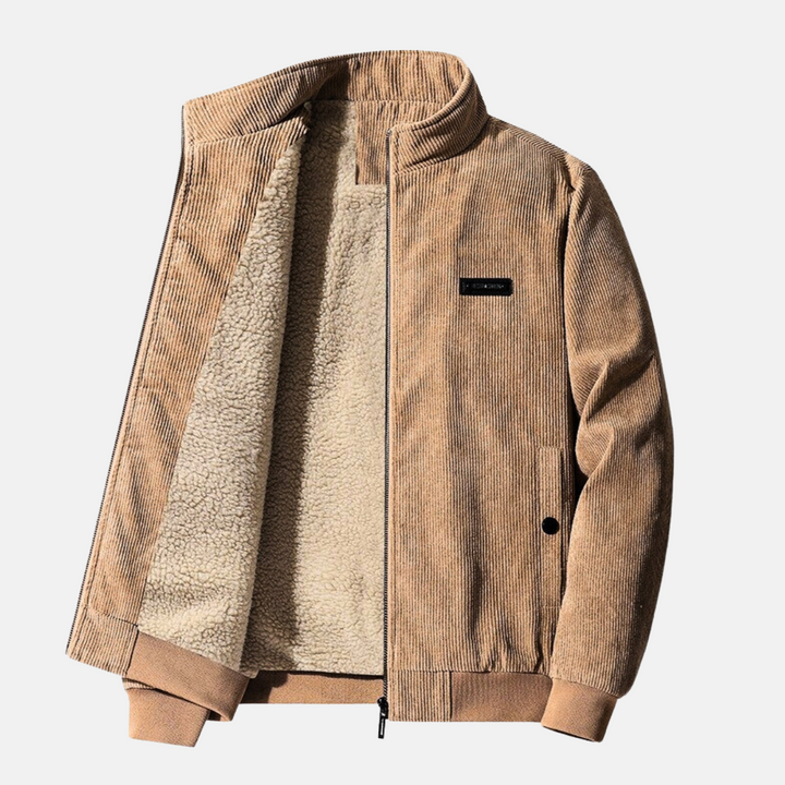 Luca Moretti | Ribbed Zip Jacket For Men