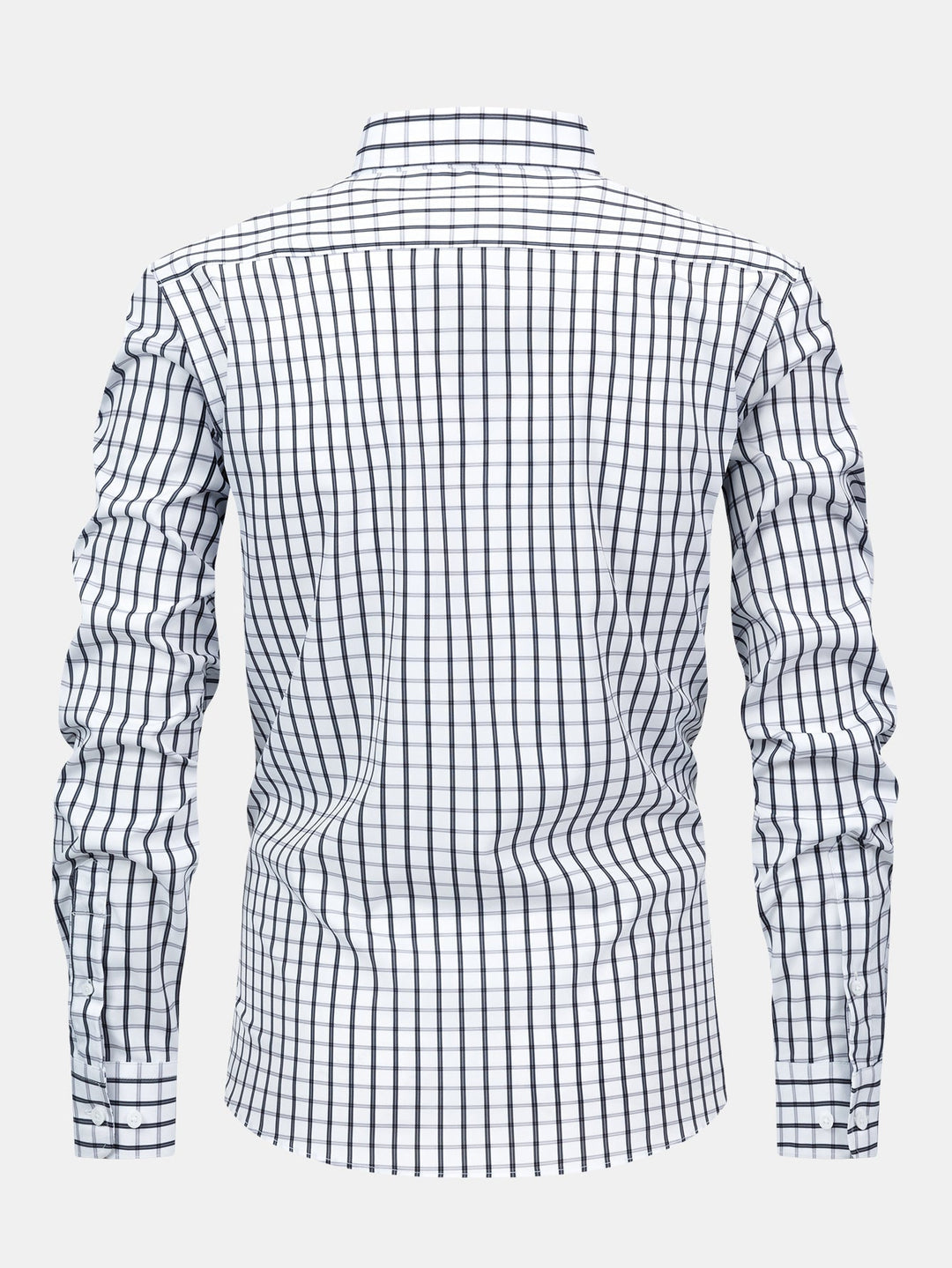 Long Sleeve Checkered Shirt with Buttons