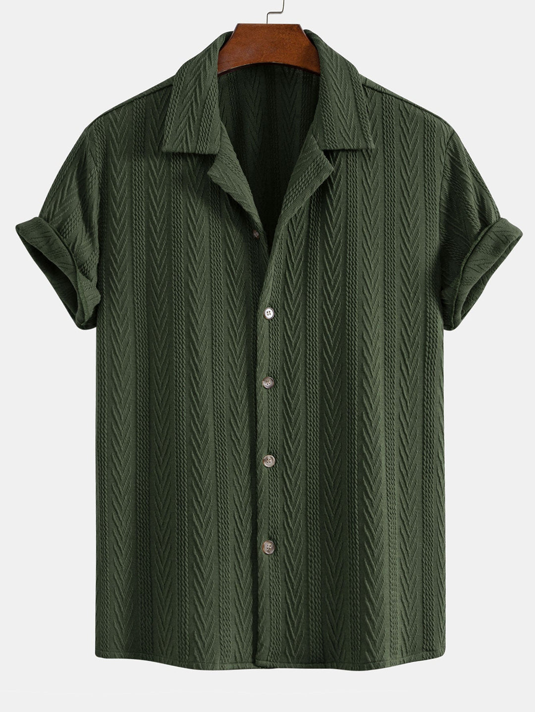 Textured Jacquard Cuban <tc>S</tc>hirt