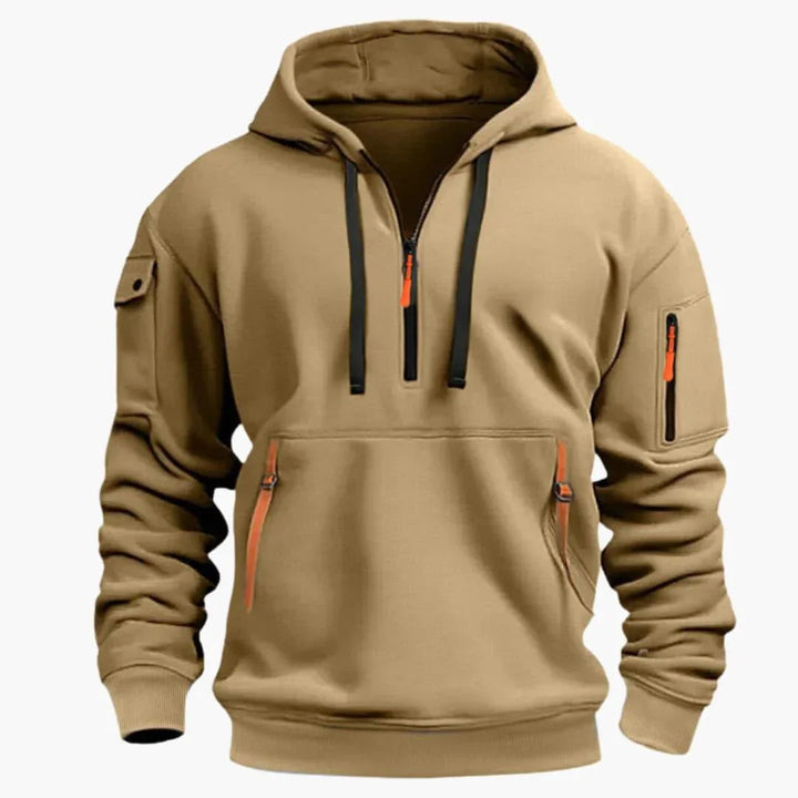 Mason Whitaker | Utility Half-Zip Hoodie For Men