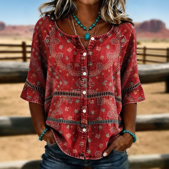 Thea | Vintage-Inspired Ethnic Blouse