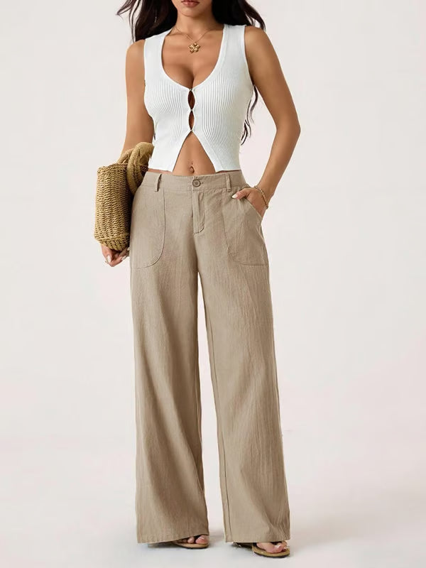 Palazzo Linen Pants