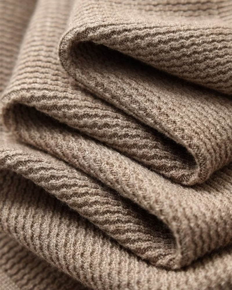 Lorenzo Virelli | Textured Knit Polo Sweater with Refined Minimalism For Men