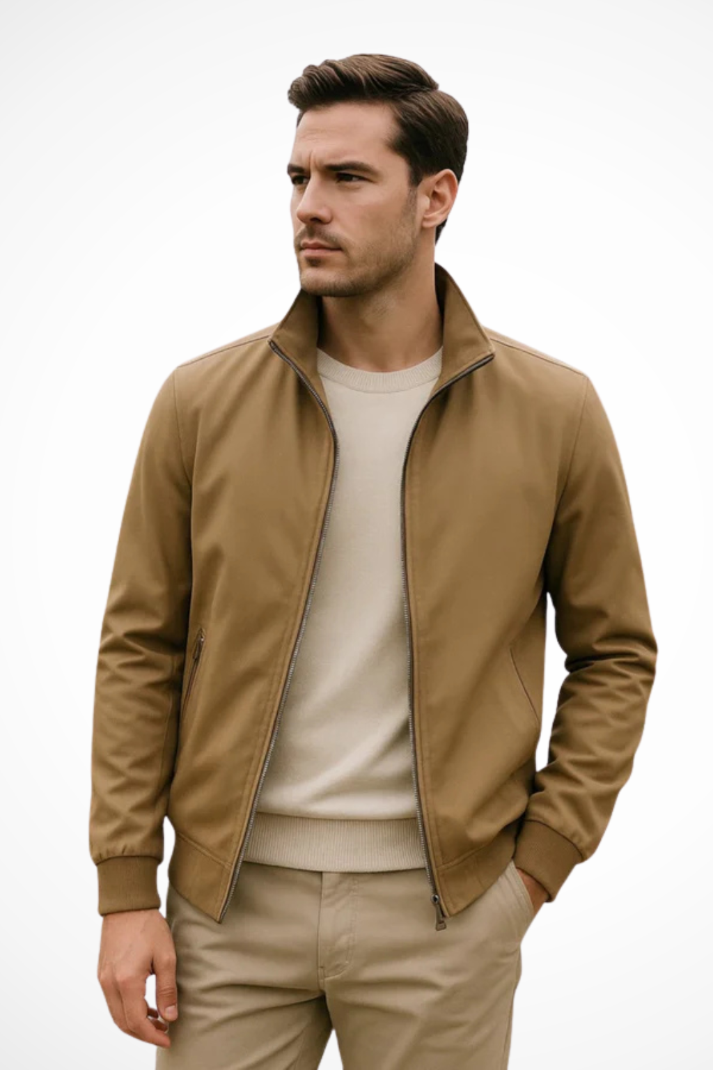Ethan Laurent | Minimalist Zip Jacket For Men