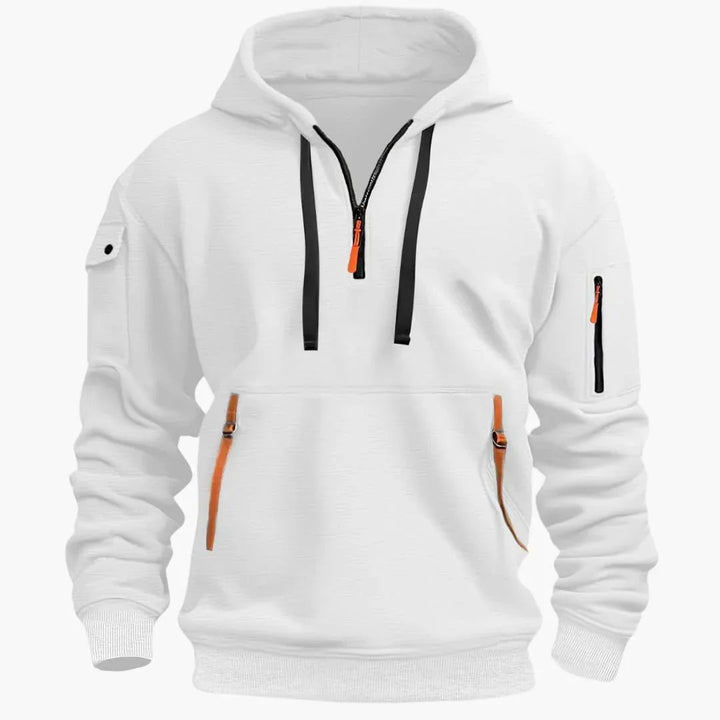Mason Whitaker | Utility Half-Zip Hoodie For Men