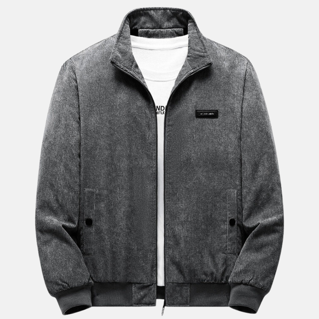 Luca Moretti | Ribbed Zip Jacket For Men