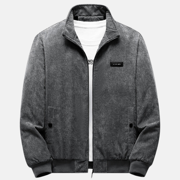 Luca Moretti | Ribbed Zip Jacket For Men