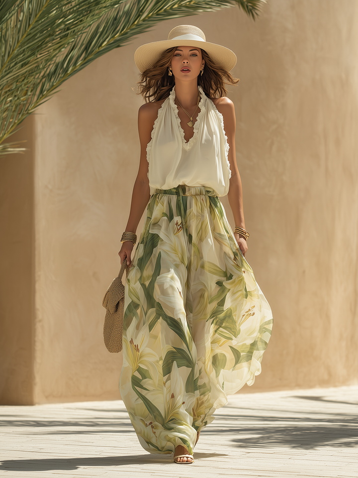 Lysandre Silk-Blend Resort Set