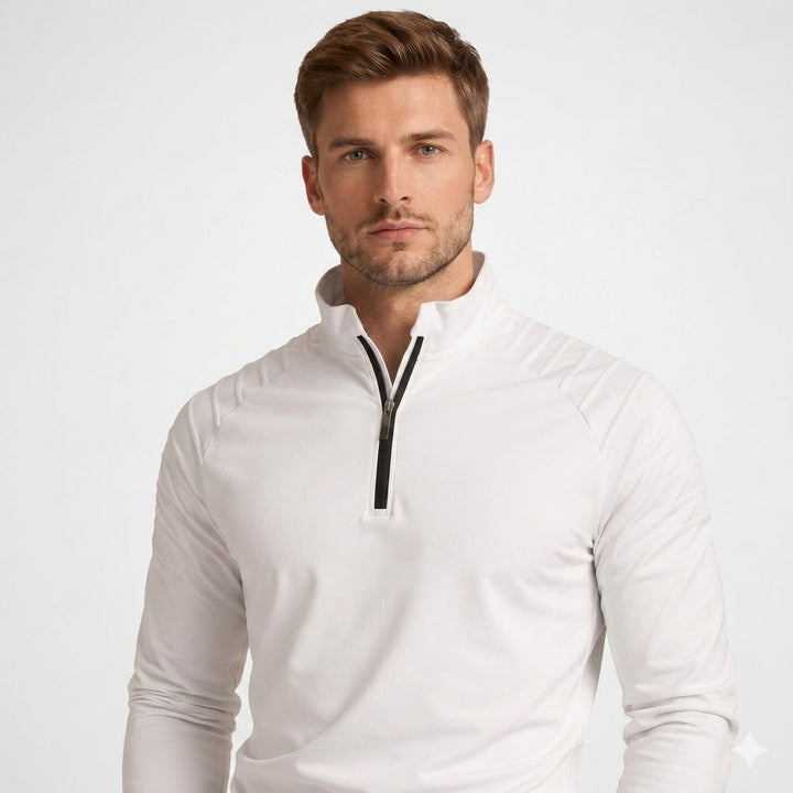 Marco Bellini | Performance Zip Neck Long Sleeve For Men