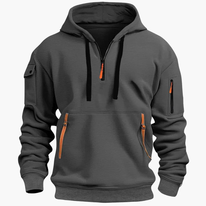 Mason Whitaker | Utility Half-Zip Hoodie For Men