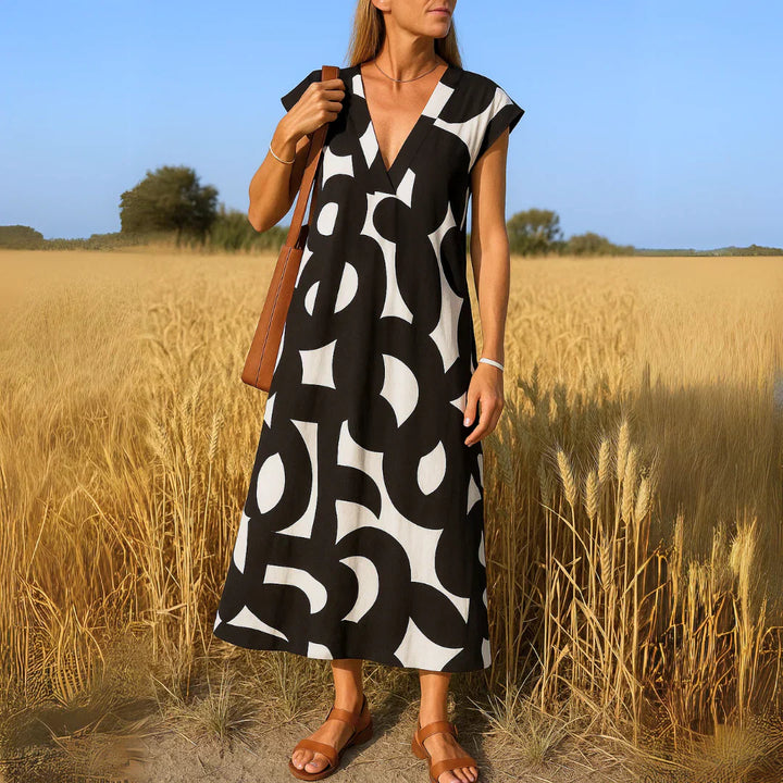 Ella™ | Cutwork Detail Maxi Dress