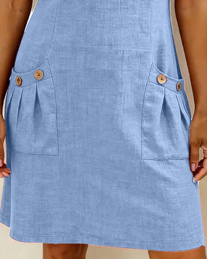 Manon Linen Zip Dress