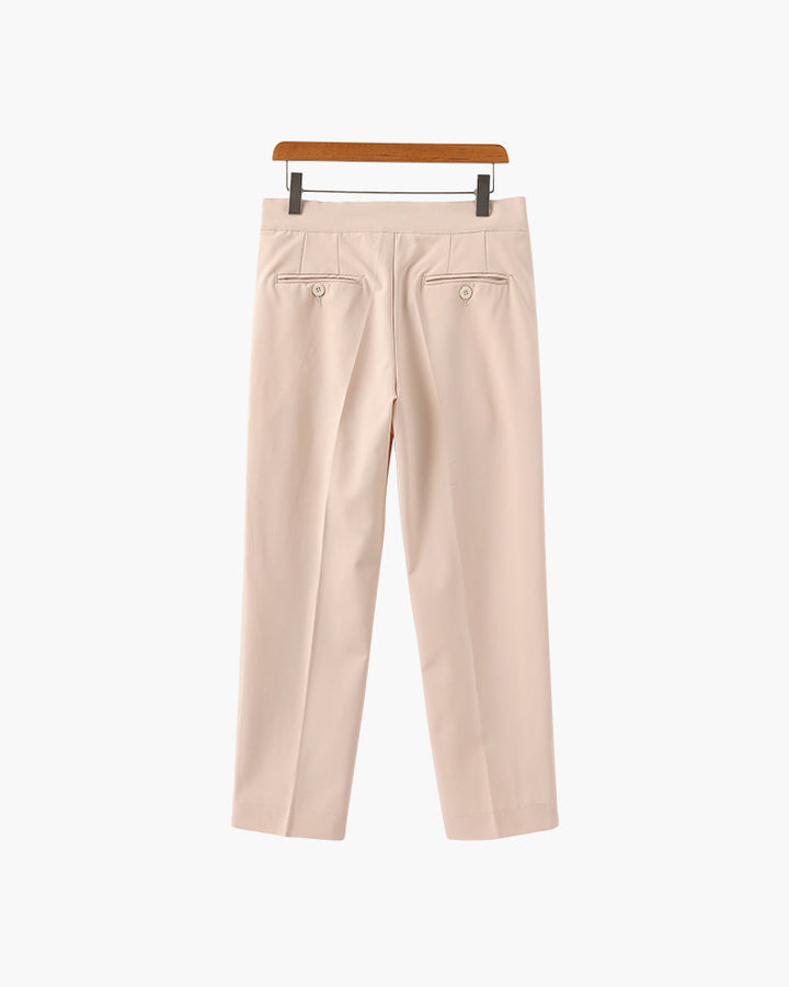 Alessio Romano | Tailored Pleated Trousers with Refined Structure For Men