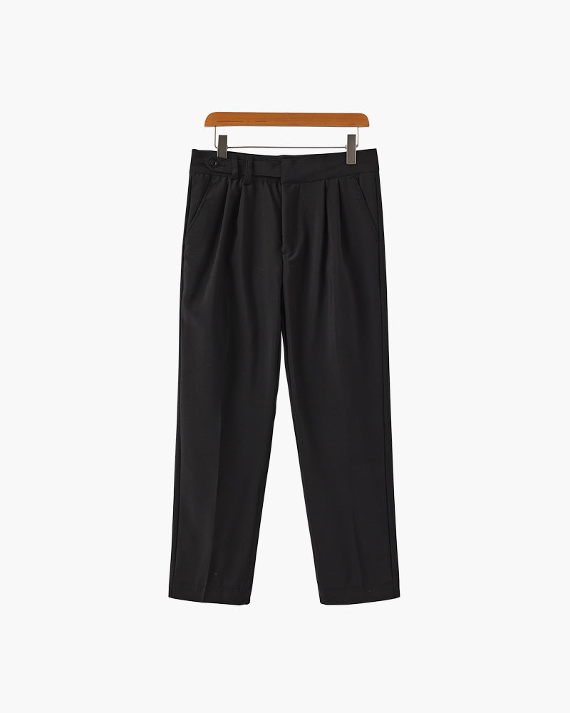 Alessio Romano | Tailored Pleated Trousers with Refined Structure For Men