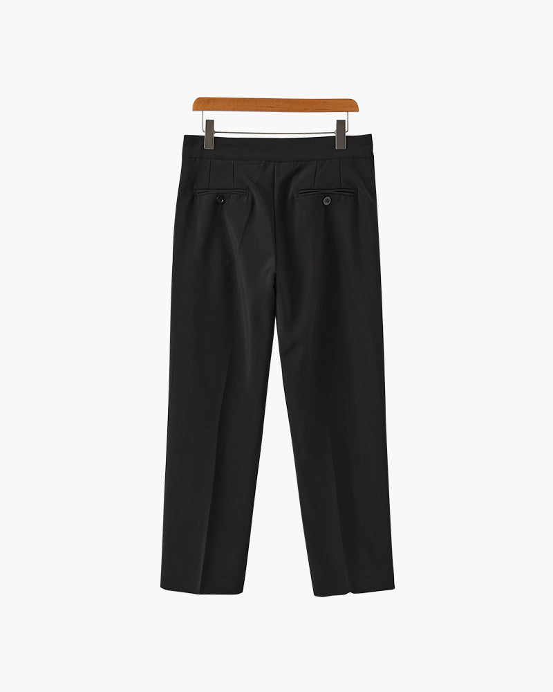 Alessio Romano | Tailored Pleated Trousers with Refined Structure For Men