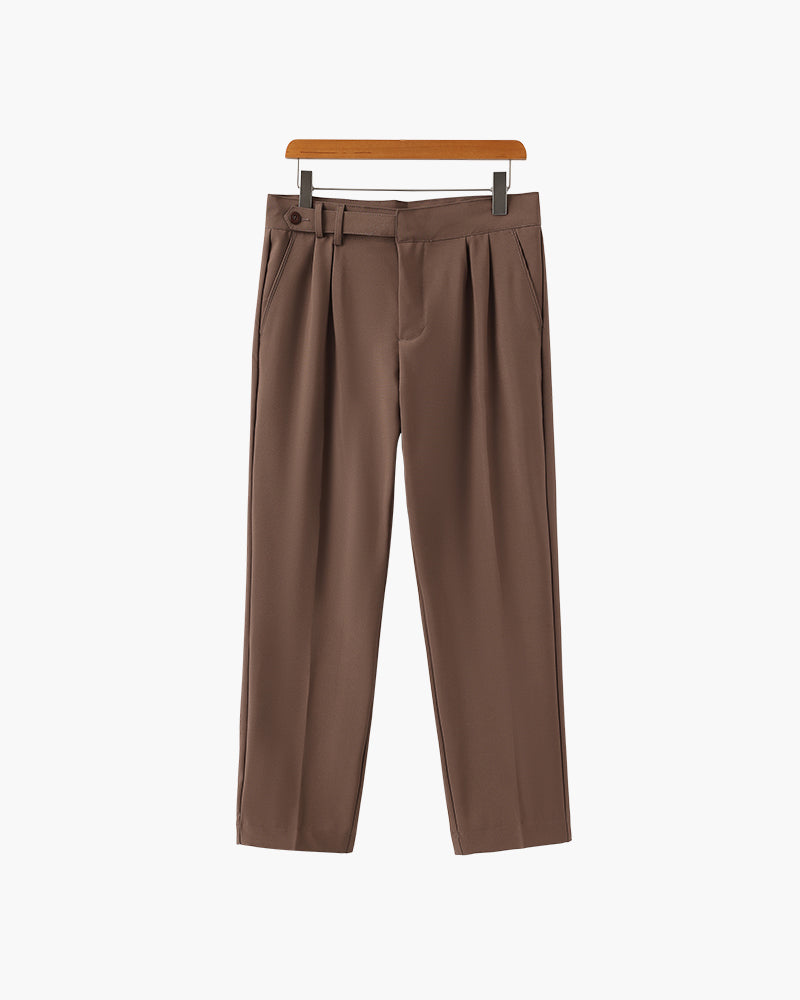 Alessio Romano | Tailored Pleated Trousers with Refined Structure For Men