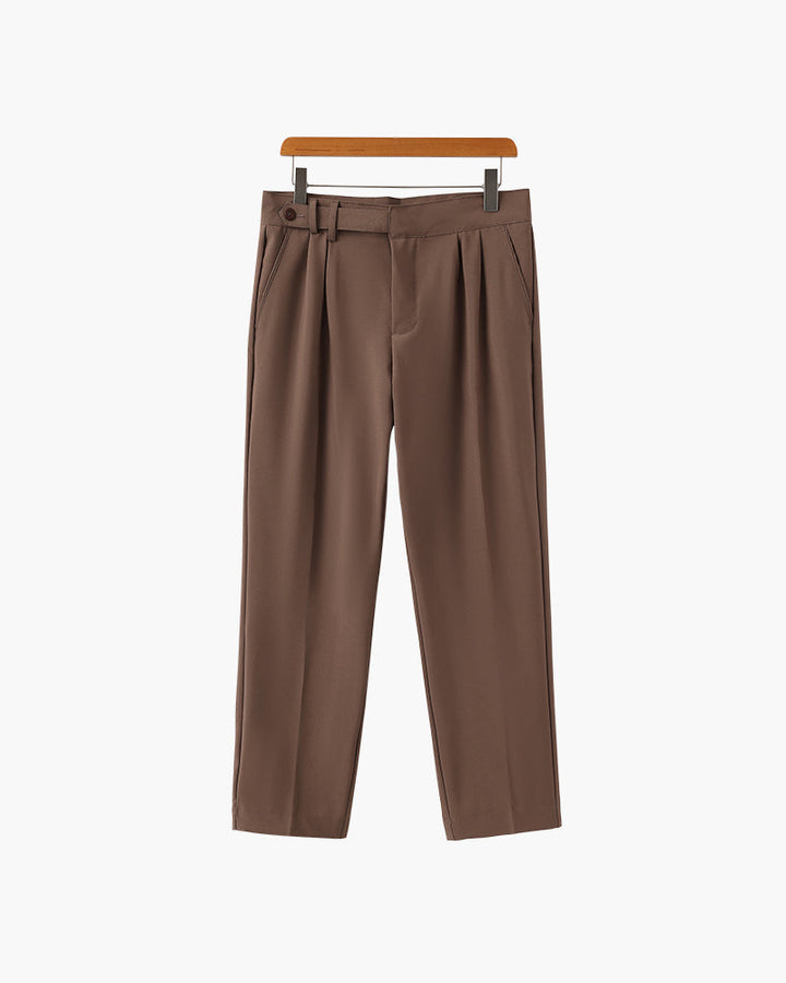 Alessio Romano | Tailored Pleated Trousers with Refined Structure For Men