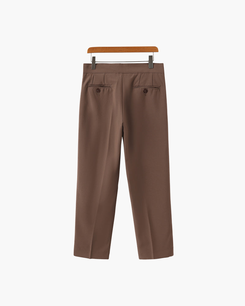 Alessio Romano | Tailored Pleated Trousers with Refined Structure For Men