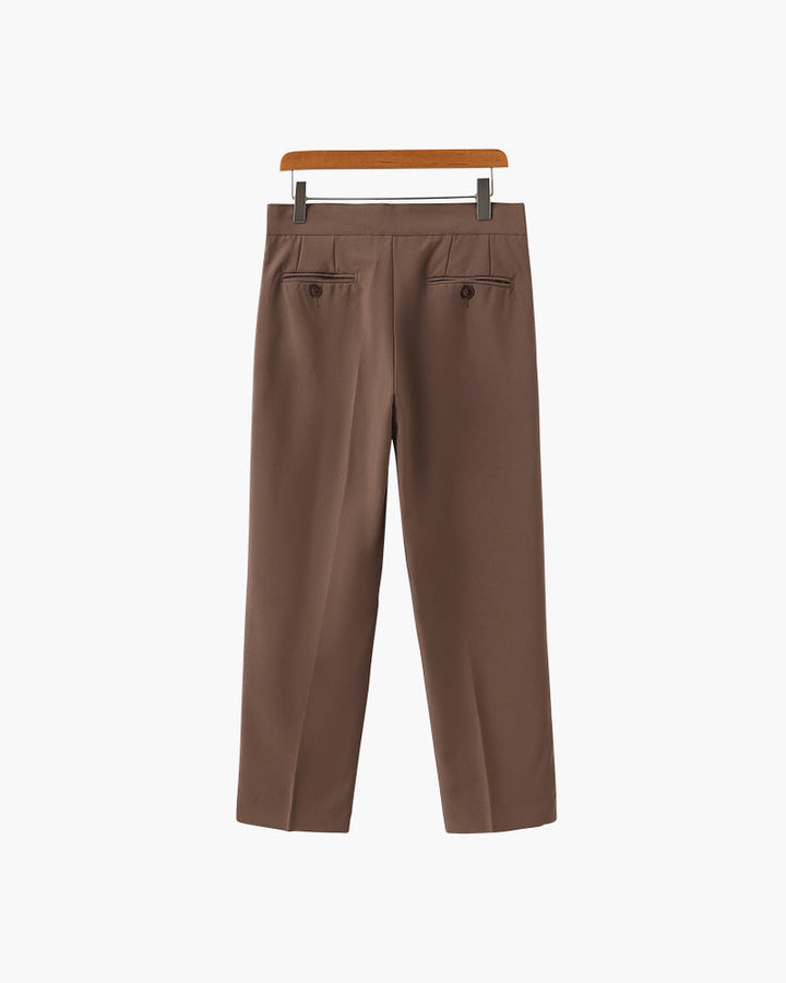 Alessio Romano | Tailored Pleated Trousers with Refined Structure For Men