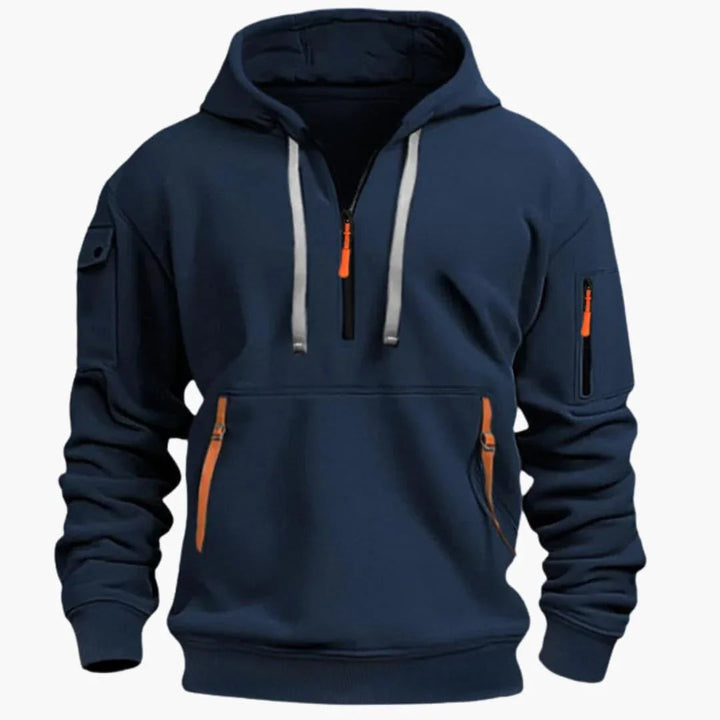 Mason Whitaker | Utility Half-Zip Hoodie For Men
