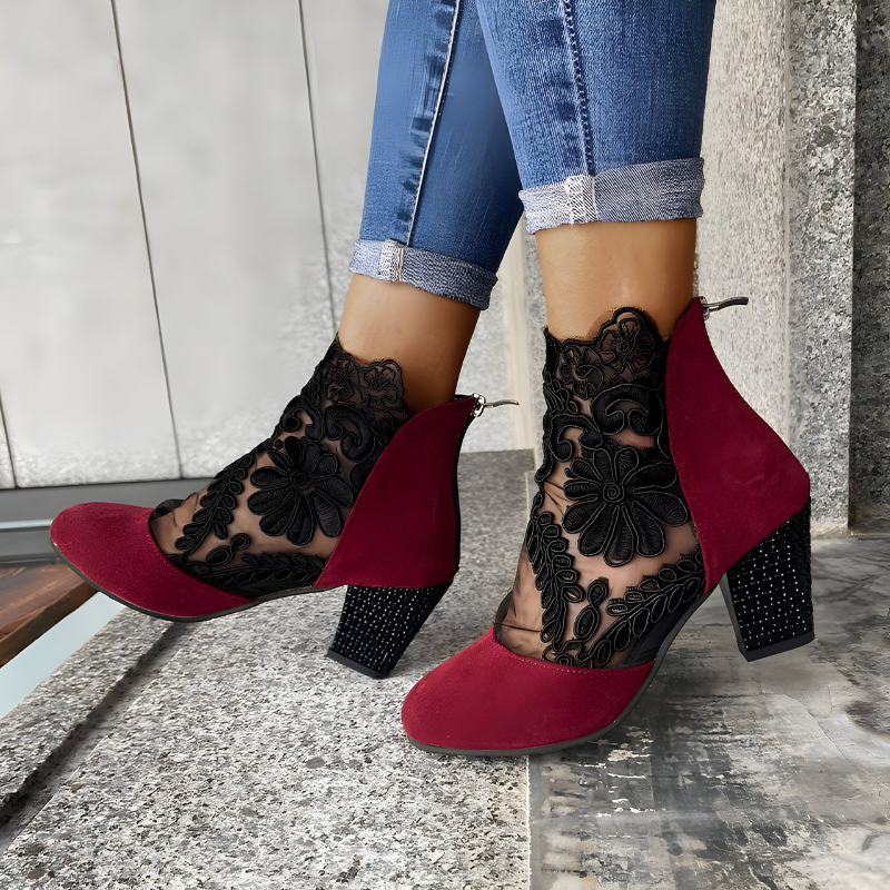 Fleurine Orthopedic Lace Heel