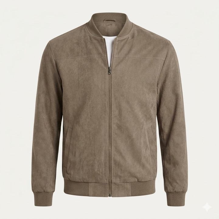 Luca Bianchi | Premium Suede-Touch Bomber Jacket For Men