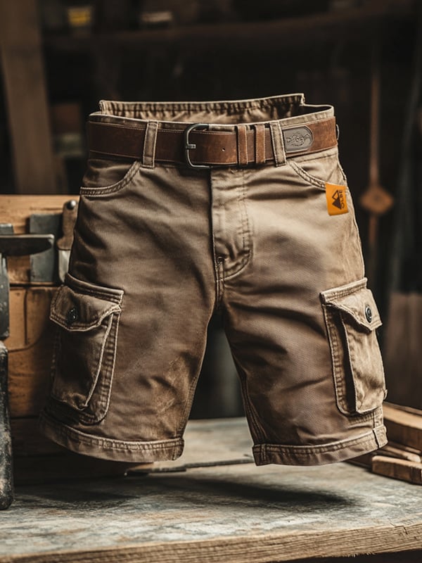 Mia Ottawa - Retro Multi-Pocket Cargo Shorts