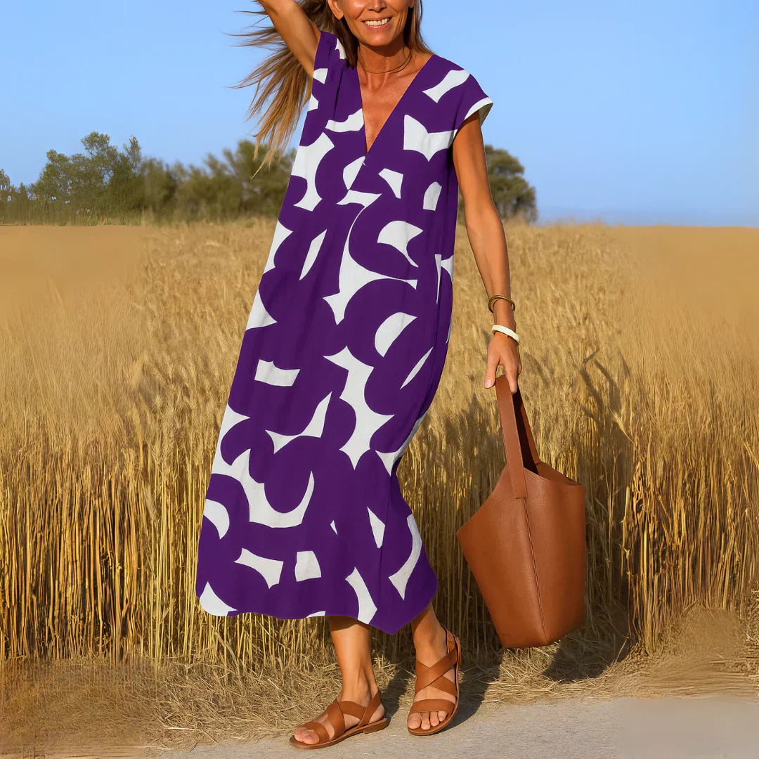 Ella™ | Cutwork Detail Maxi Dress