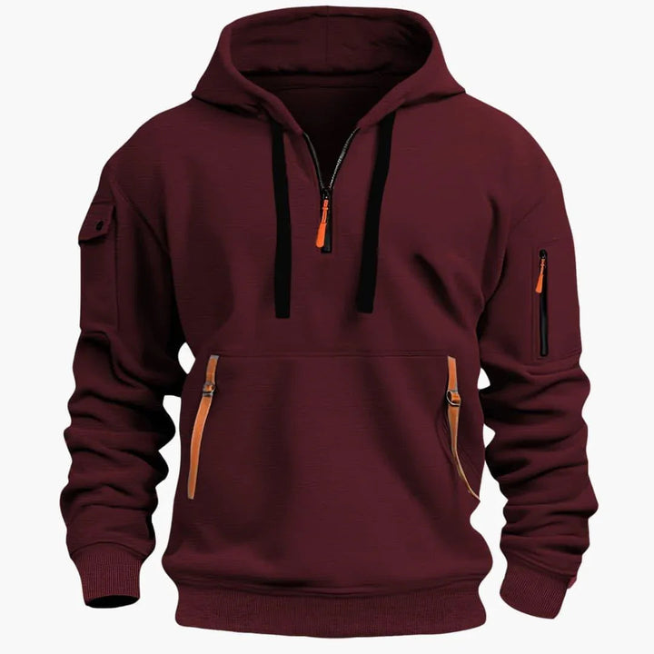 Mason Whitaker | Utility Half-Zip Hoodie For Men