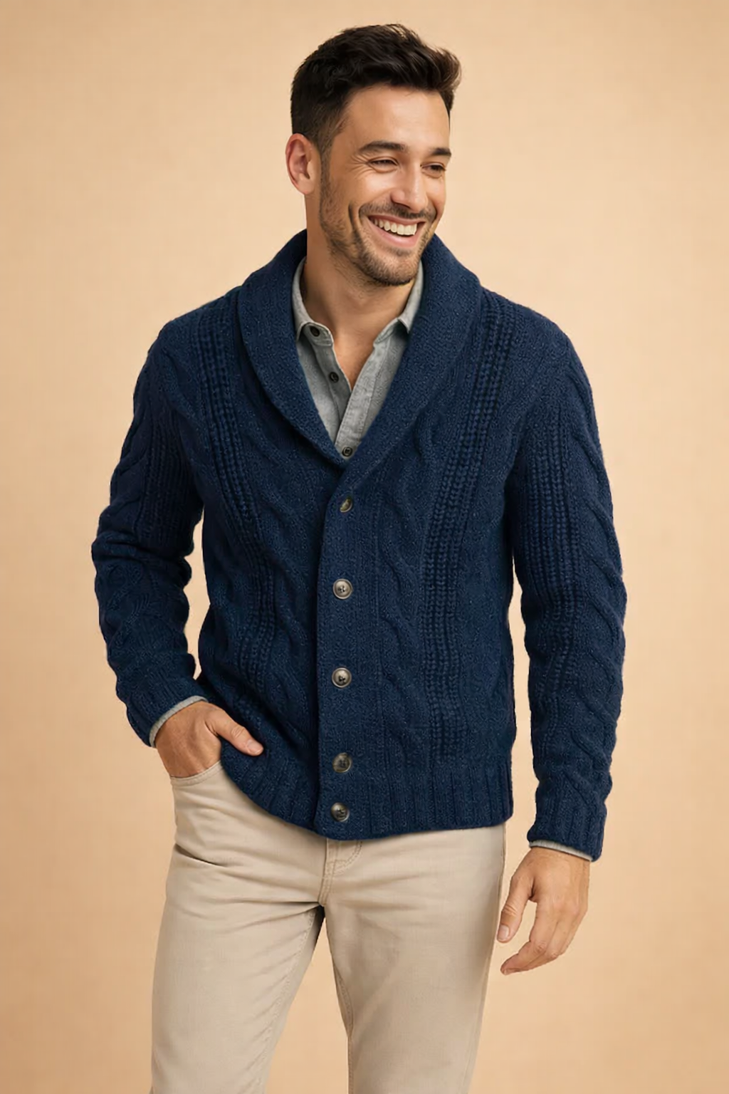 Luca Moretti | Premium Knit Cardigan For Men