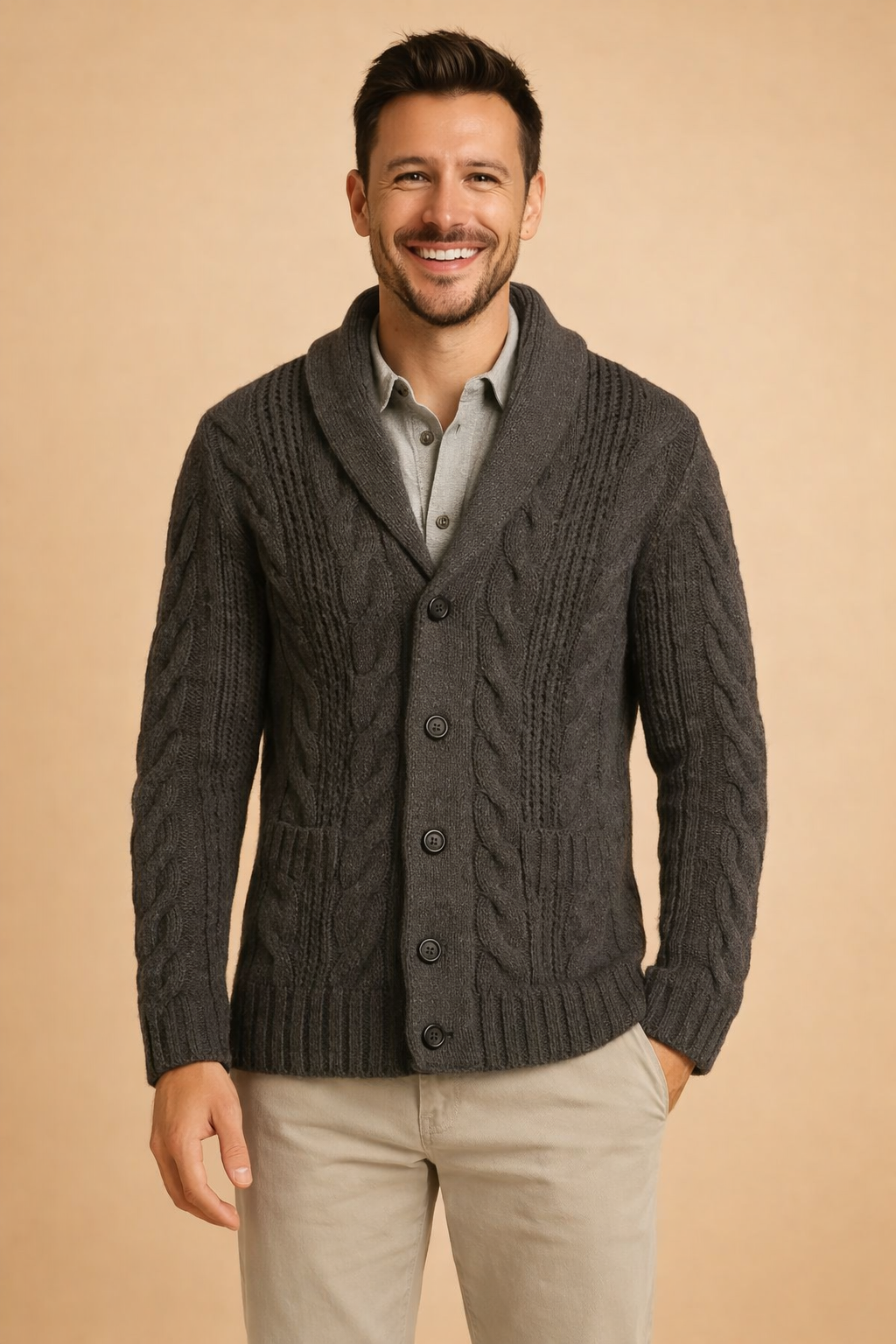 Luca Moretti | Premium Knit Cardigan For Men