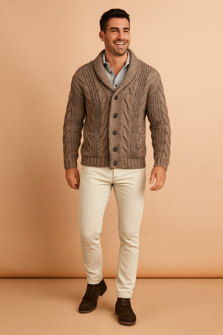 Luca Moretti | Premium Knit Cardigan For Men
