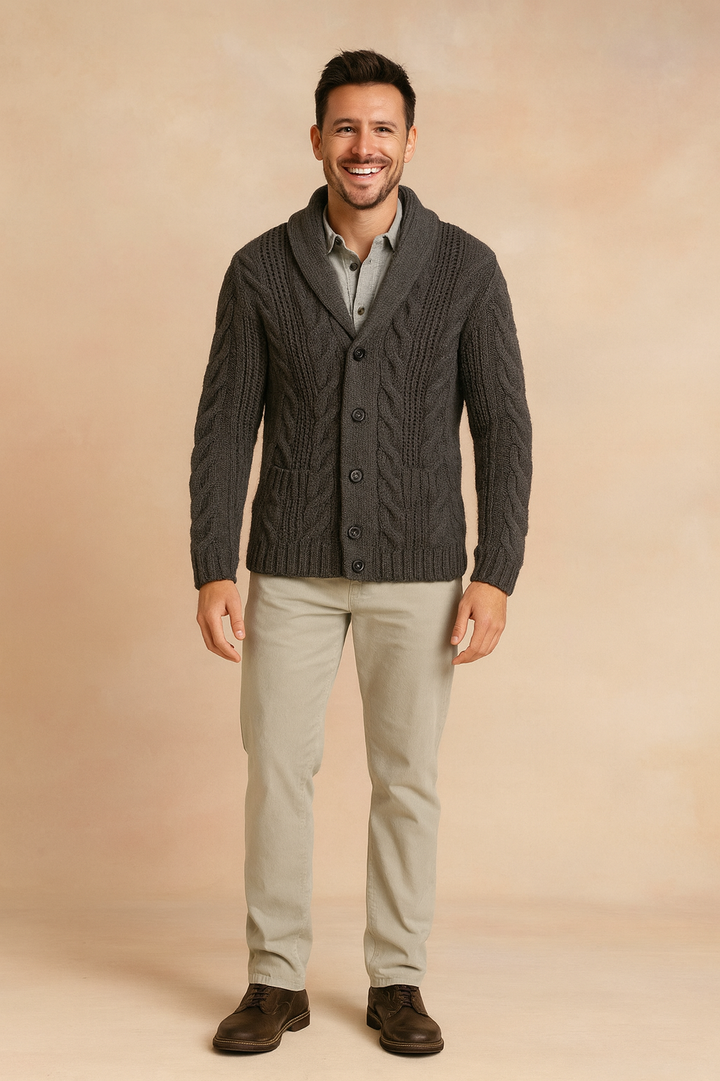 Luca Moretti | Premium Knit Cardigan For Men