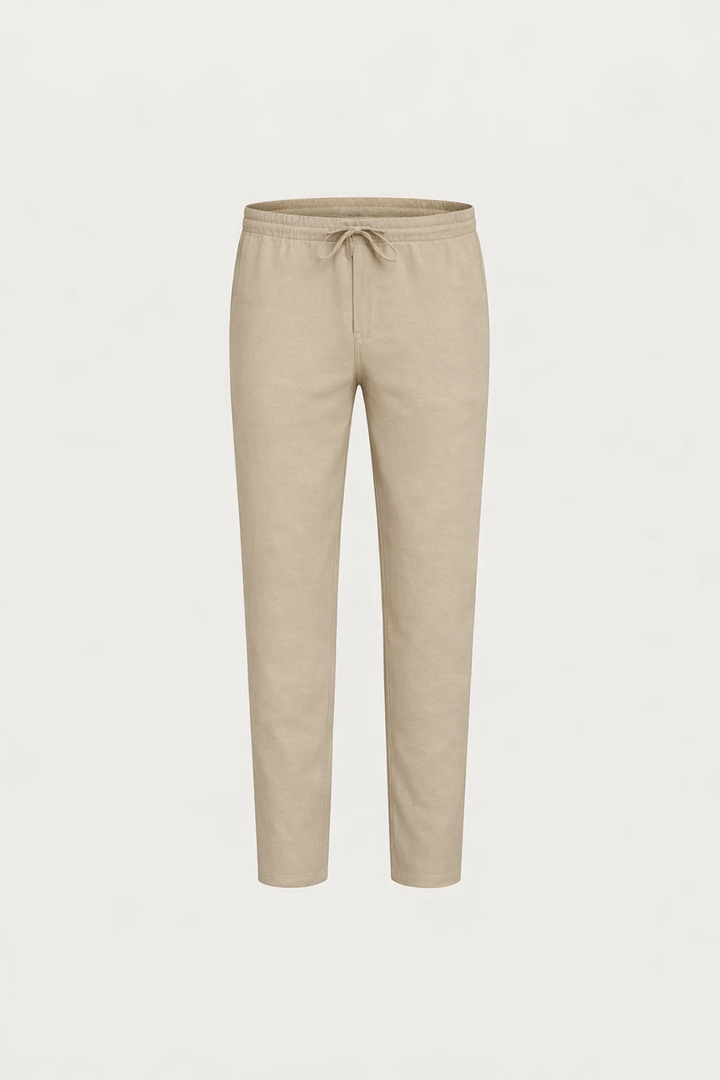 Linen Bayside Trousers Beige