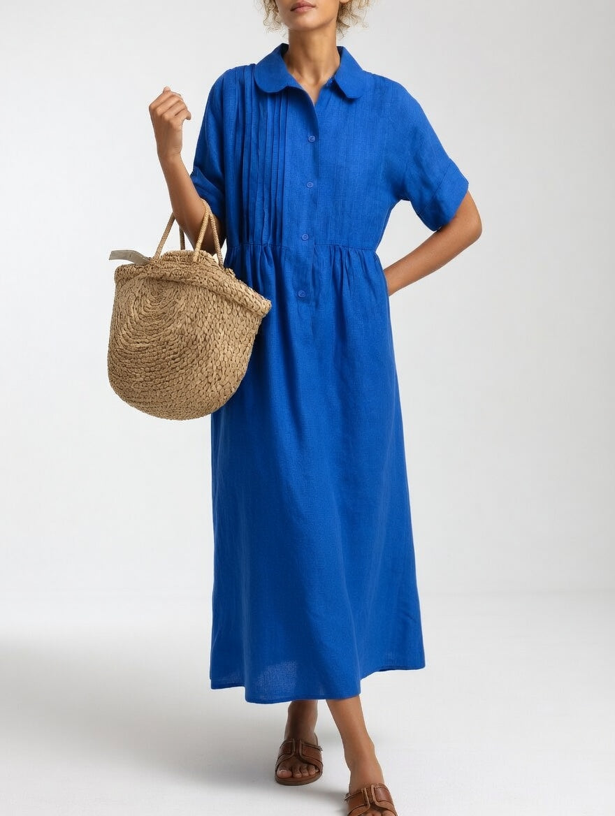 Capucine Linen Shirt Dress