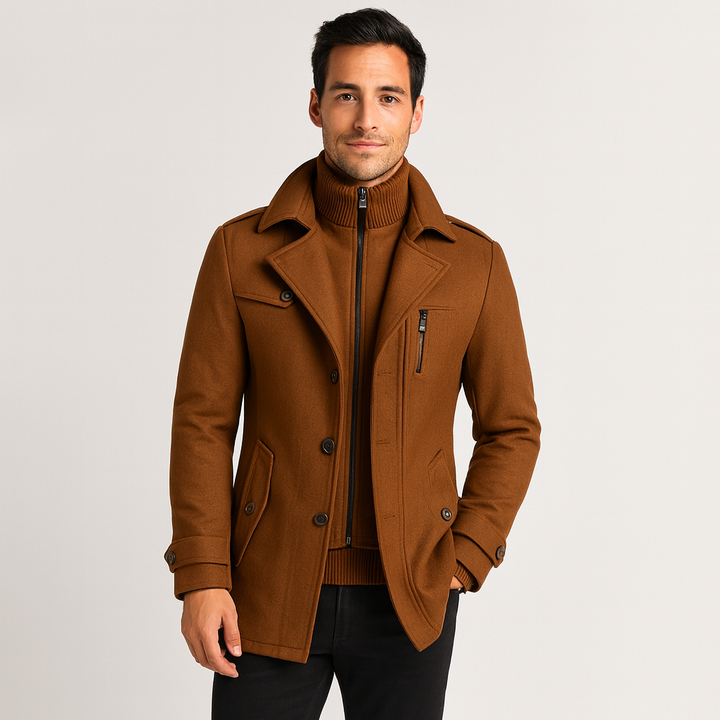 Sebastian Laurent | Luxury Wool Coat For Men